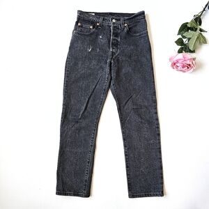 Levi’s Premium 501® Button-Fly Jeans Big R Tab Women’s W24 L26 – Washed Black